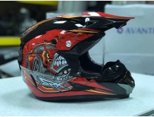 Шлем мотоциклетный (кросс) 'Avantis' /SPK/